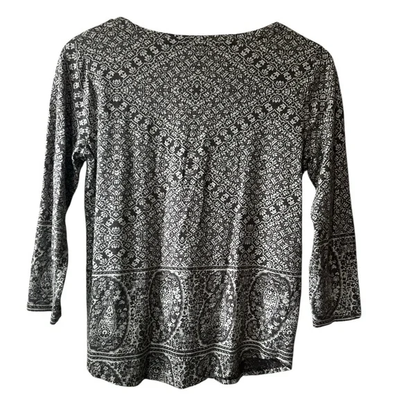 Lucky Brand Floral Paisley Boho Revival Shirt Women’s Medium - Picture 2 of 3